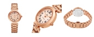 Stuhrling Alexander Watch AD203B-05, Ladies Quartz Date Watch with Rose Gold Tone Stainless Steel Case on Rose Gold Tone Stainless Steel Bracelet